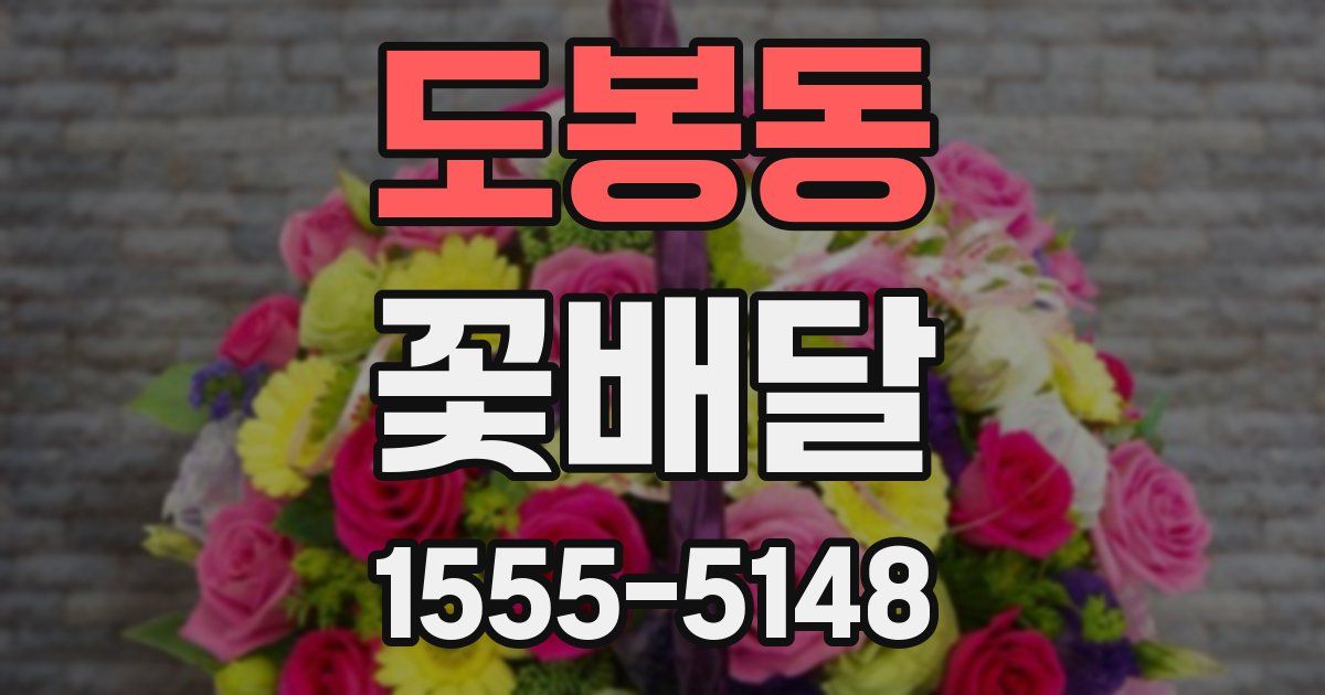 도봉동 꽃배달