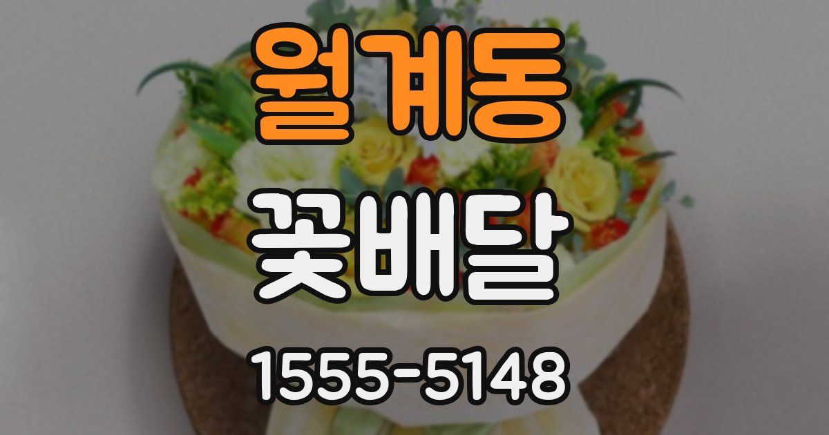 월계동 꽃배달