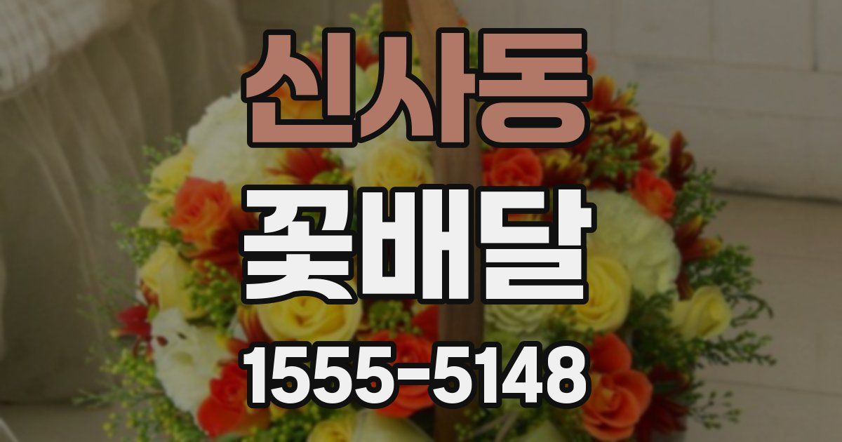 신사동 꽃배달