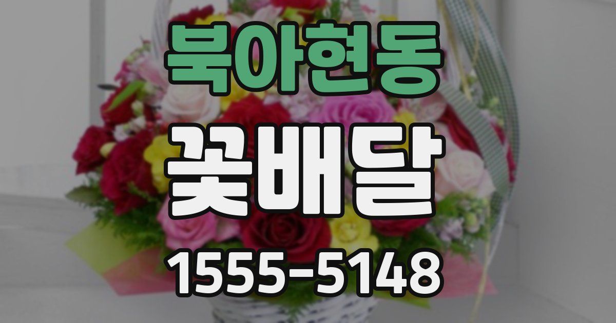 북아현동 꽃배달
