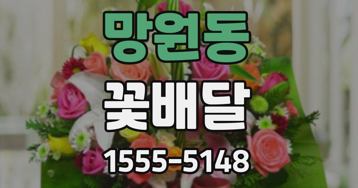 망원동 꽃배달