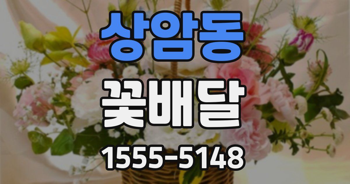 상암동 꽃배달