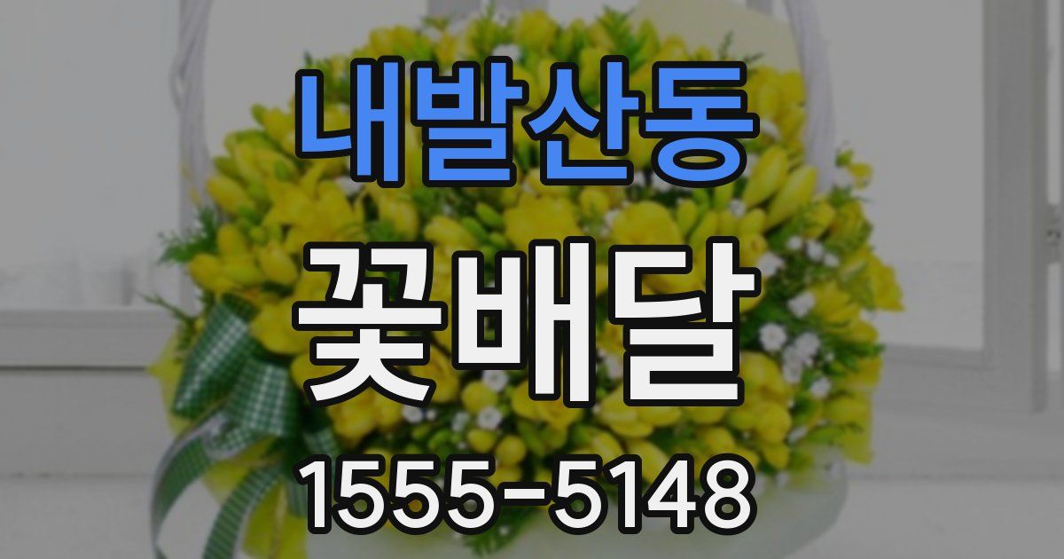 내발산동 꽃배달
