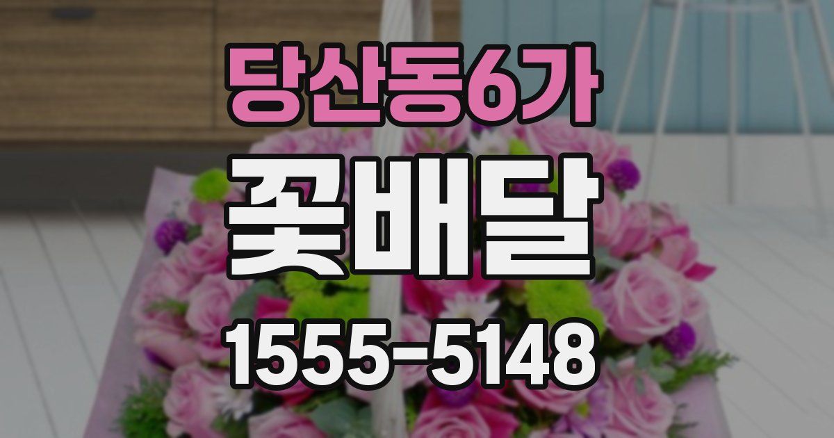 당산동6가 꽃배달