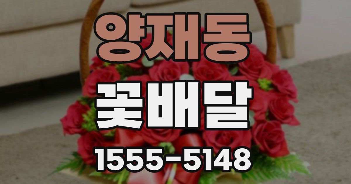 양재동 꽃배달