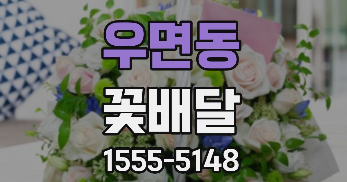 우면동 꽃배달