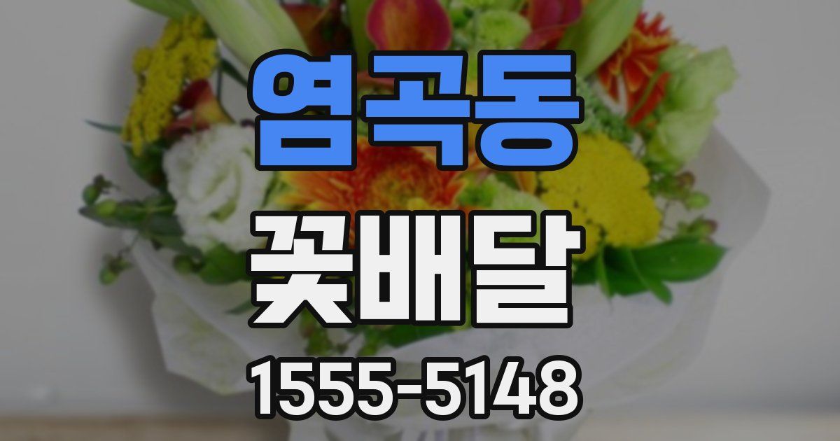 염곡동 꽃배달