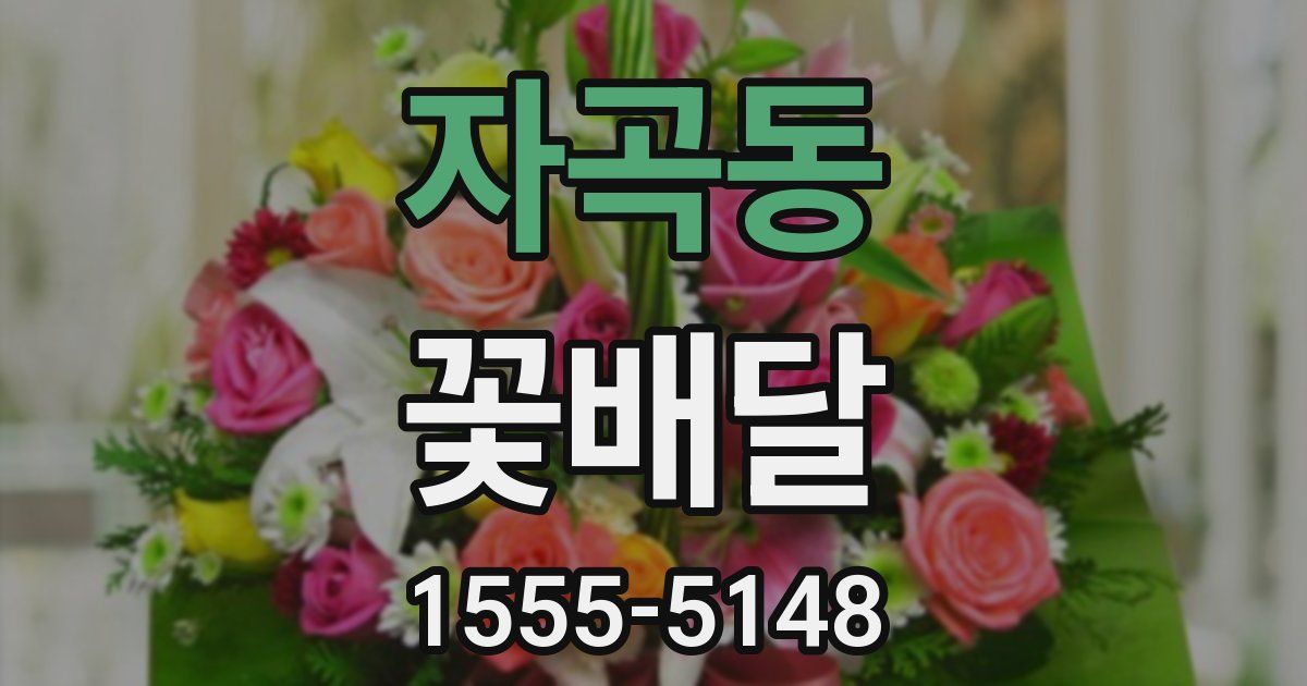 자곡동 꽃배달