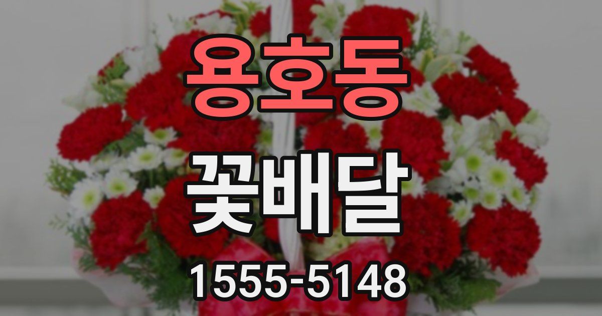 용호동 꽃배달