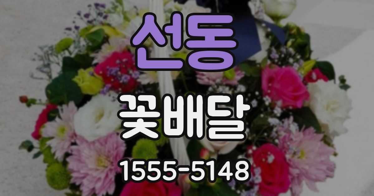 선동 꽃배달