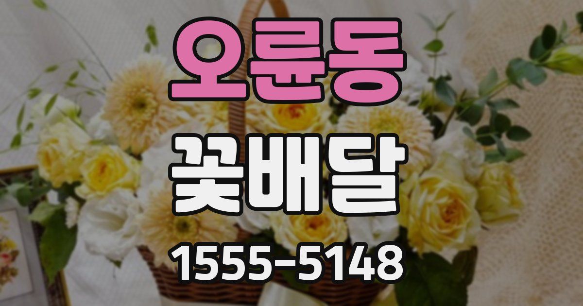 오륜동 꽃배달