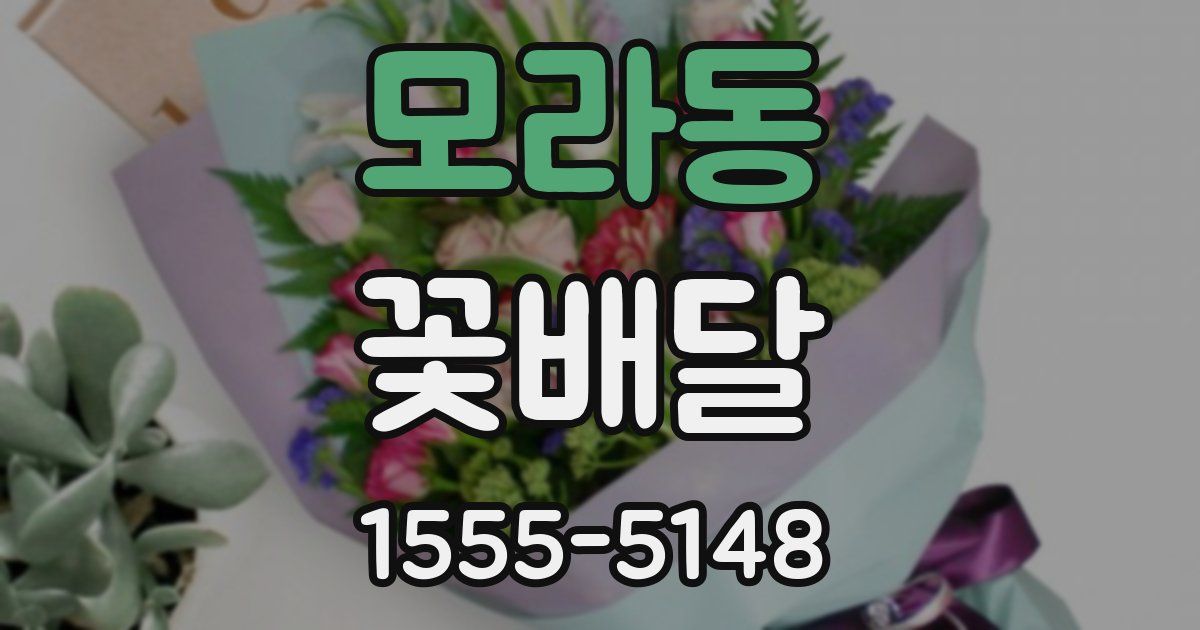 모라동 꽃배달