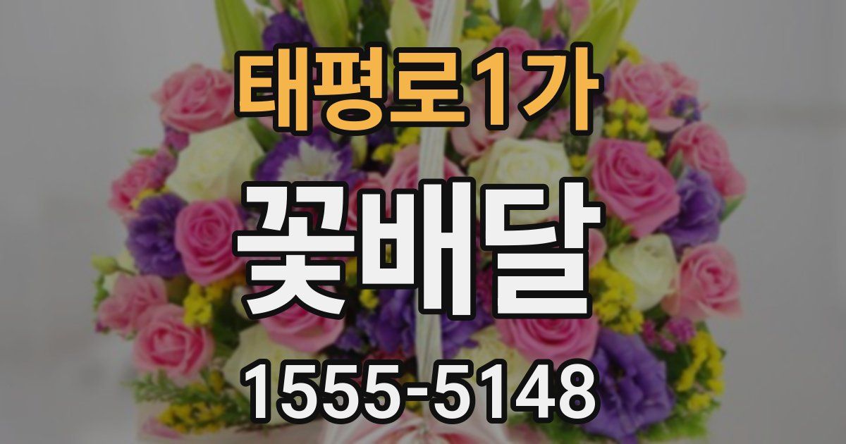 태평로1가 꽃배달
