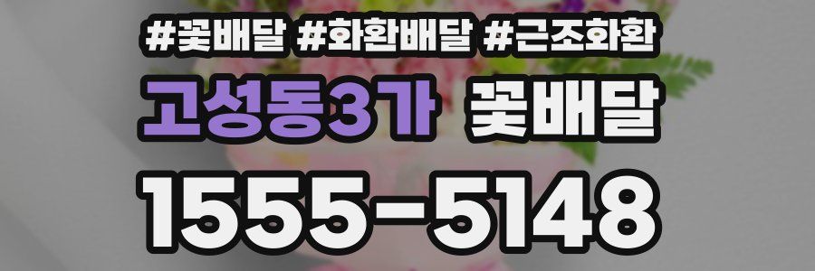고성동3가 꽃배달
