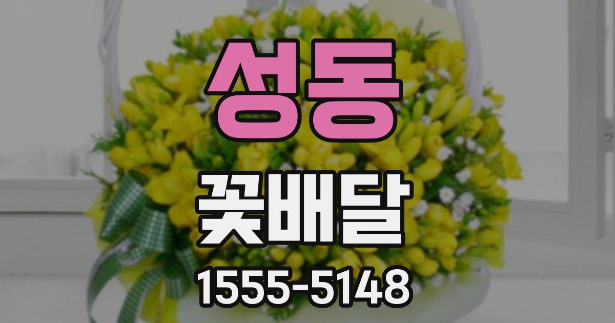 성동 꽃배달
