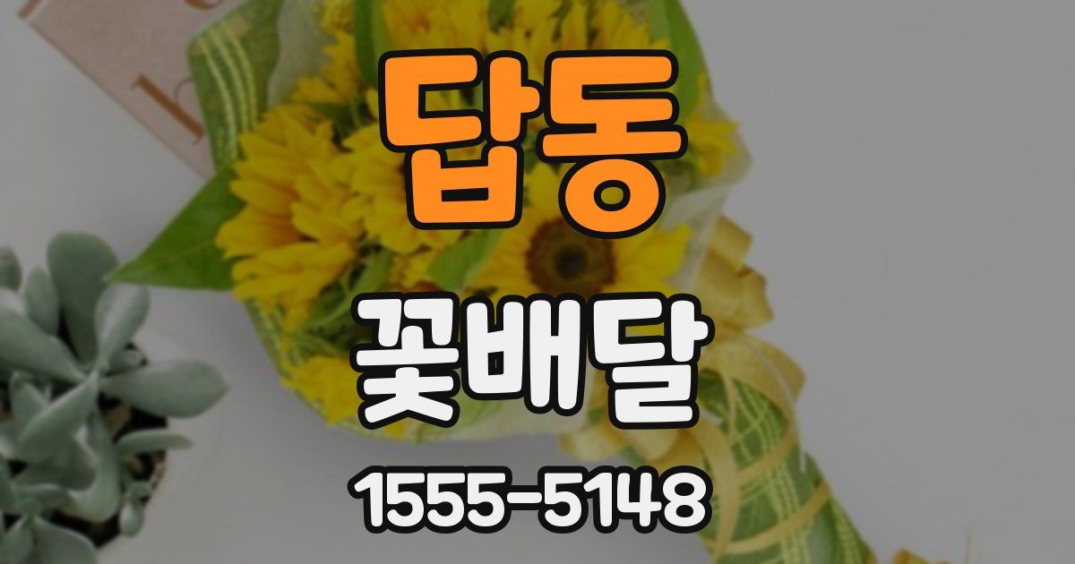 답동 꽃배달