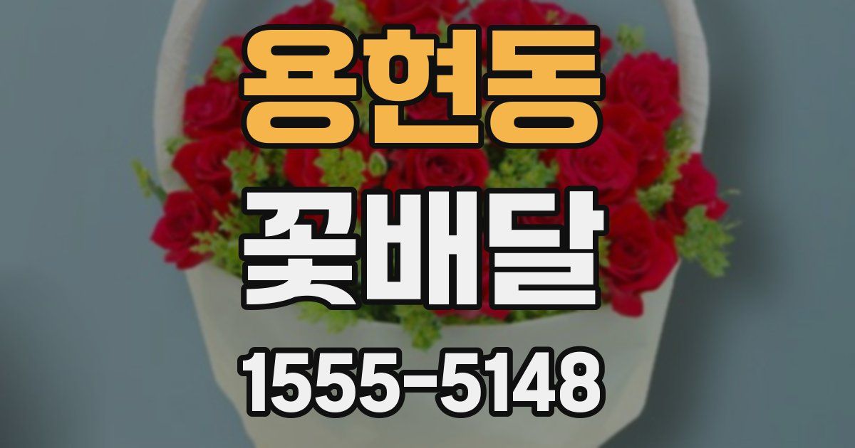 용현동 꽃배달
