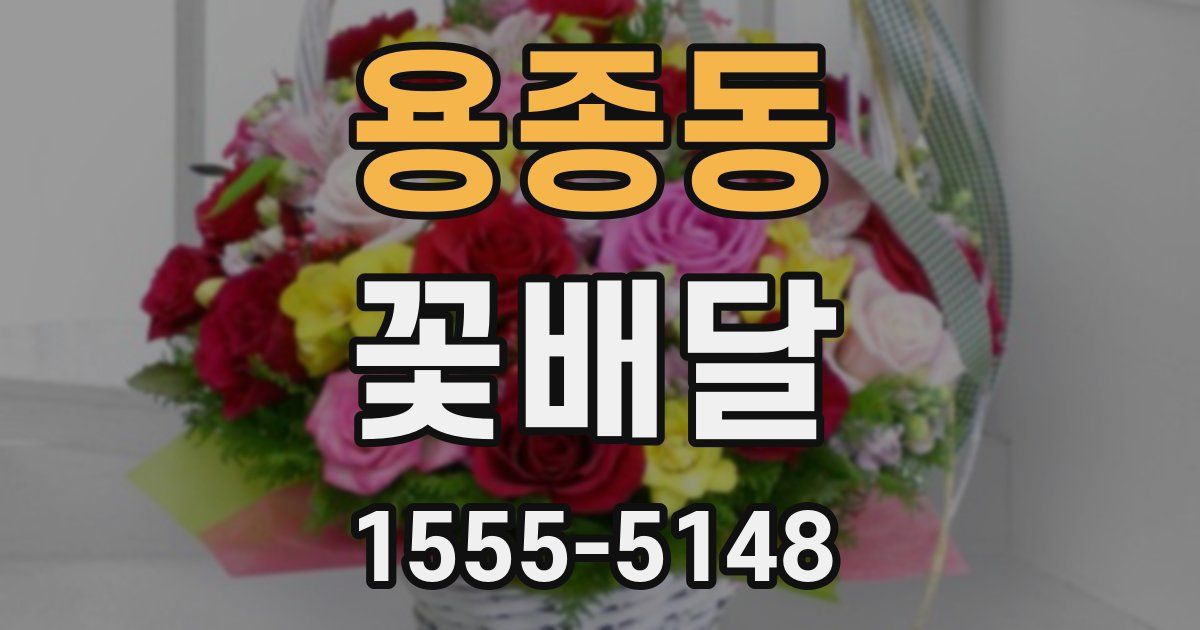 용종동 꽃배달