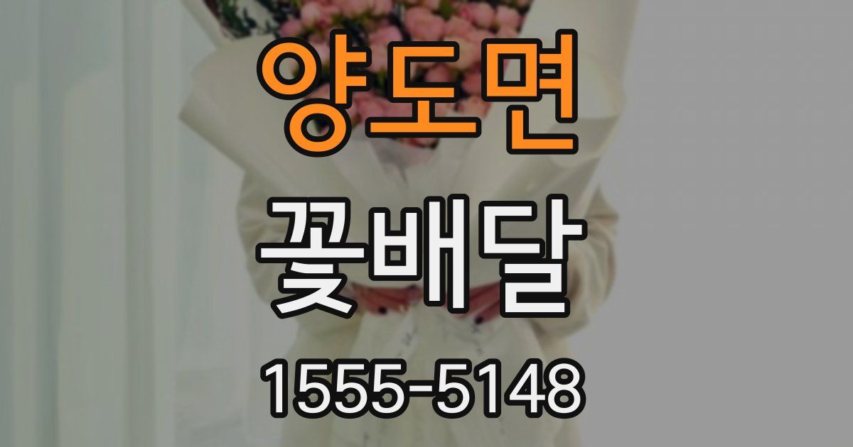 양도면 꽃배달