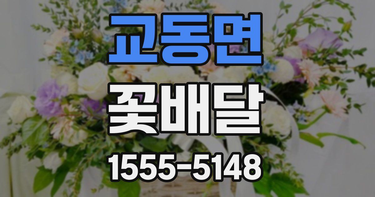 교동면 꽃배달