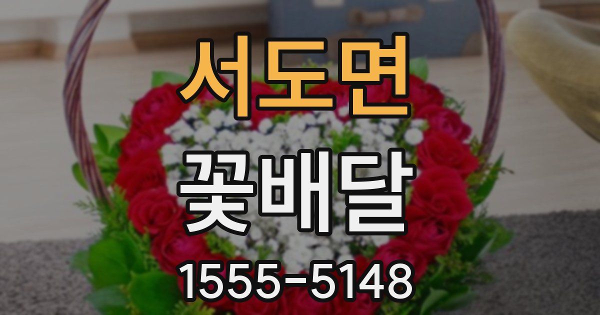 서도면 꽃배달