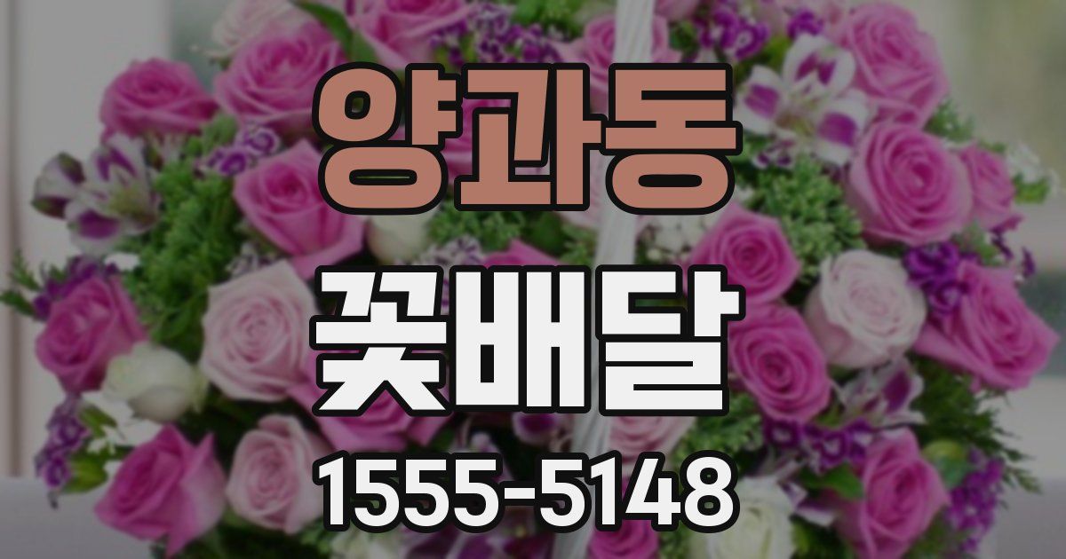 양과동 꽃배달