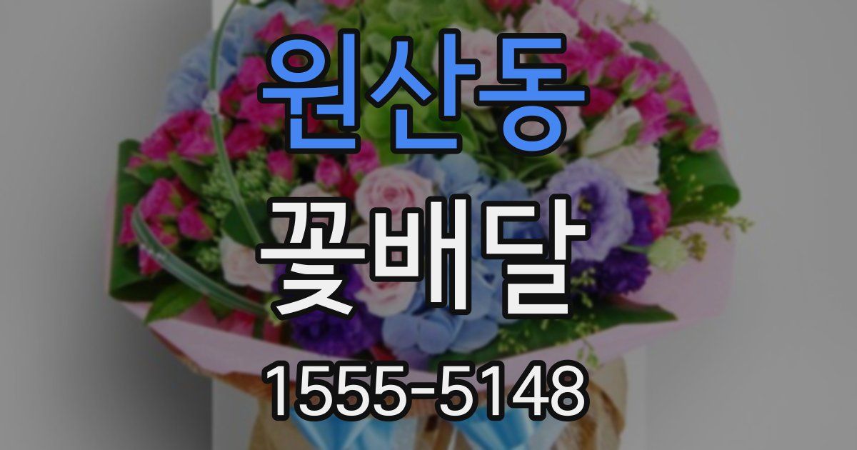 원산동 꽃배달