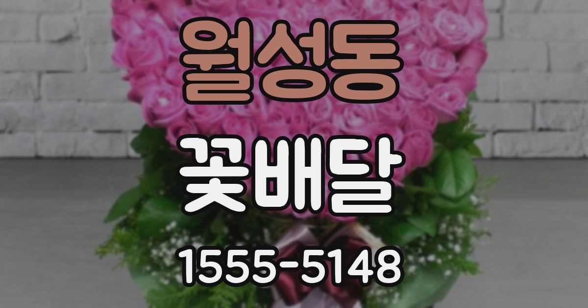 월성동 꽃배달