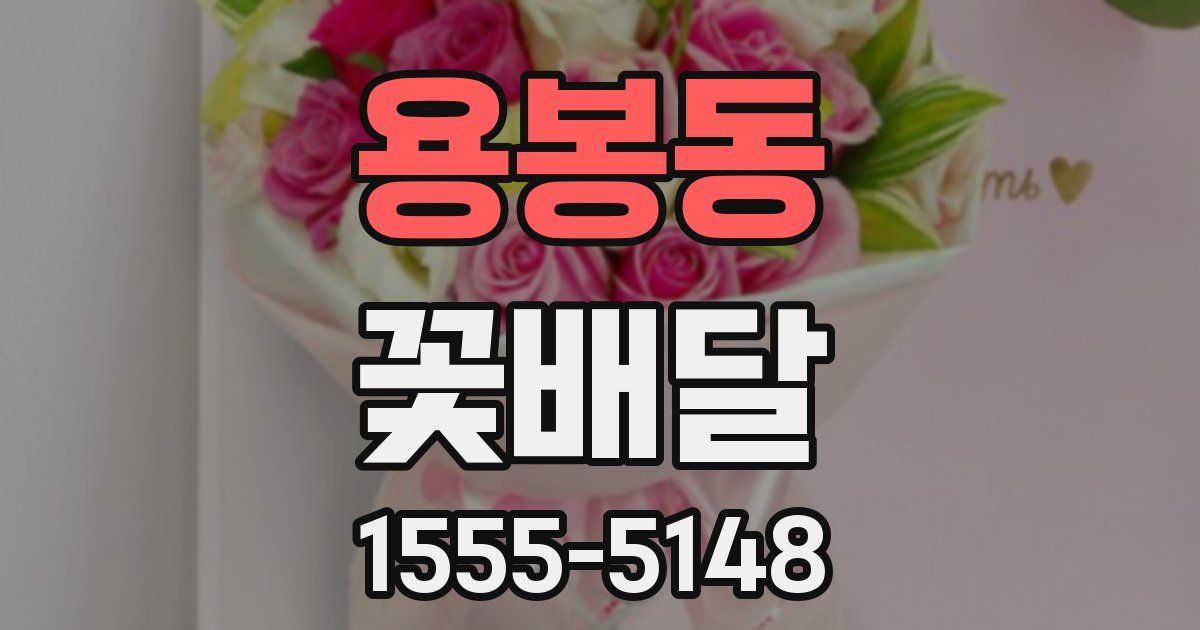 용봉동 꽃배달