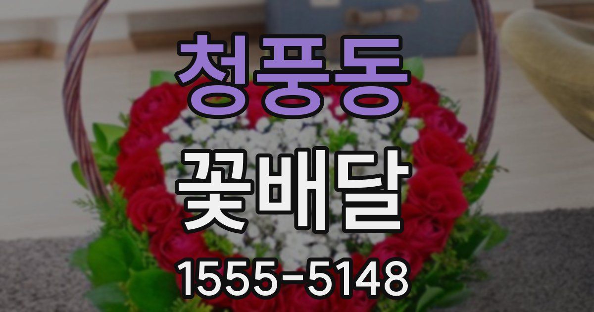 청풍동 꽃배달