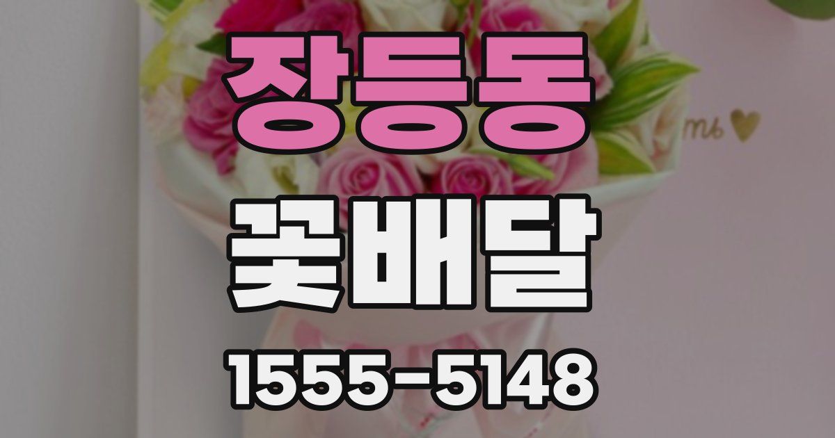 장등동 꽃배달