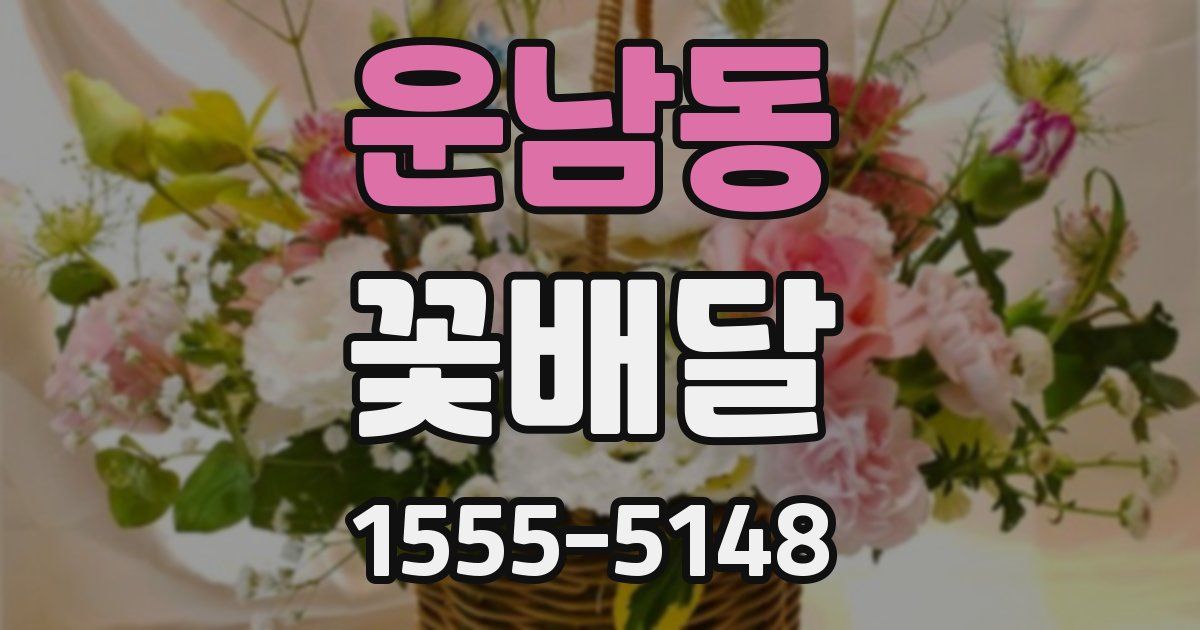 운남동 꽃배달