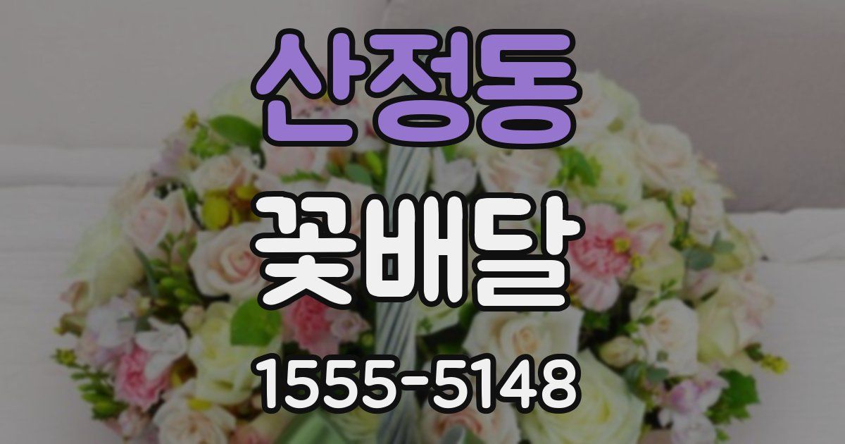 산정동 꽃배달
