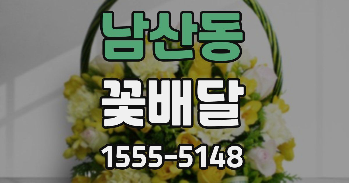 남산동 꽃배달