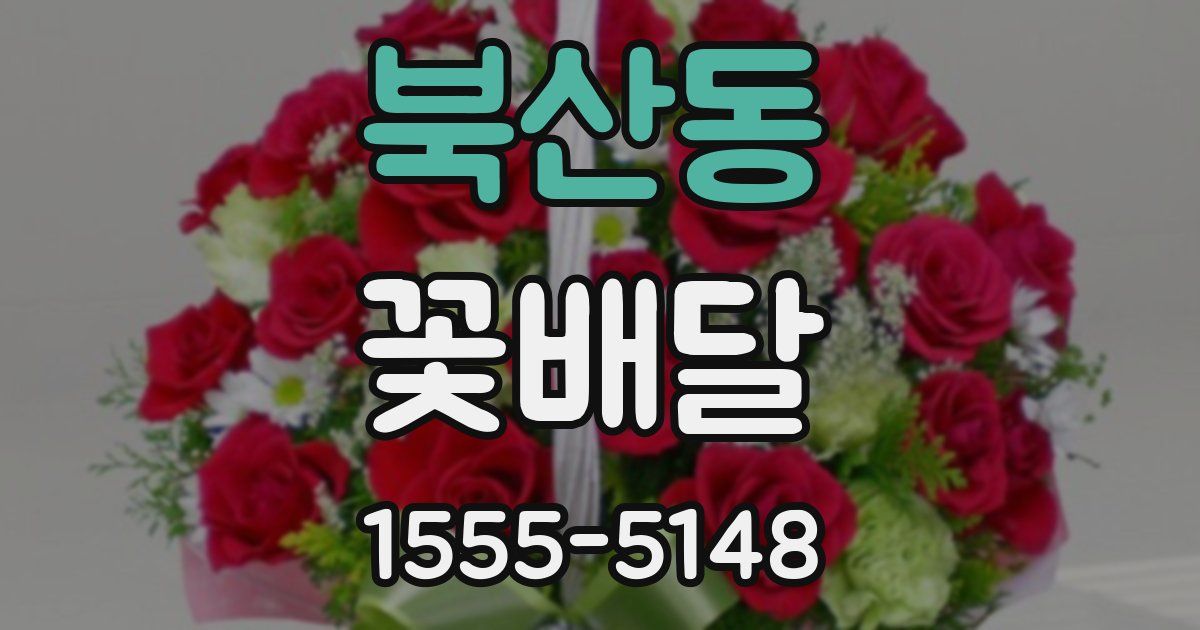 북산동 꽃배달