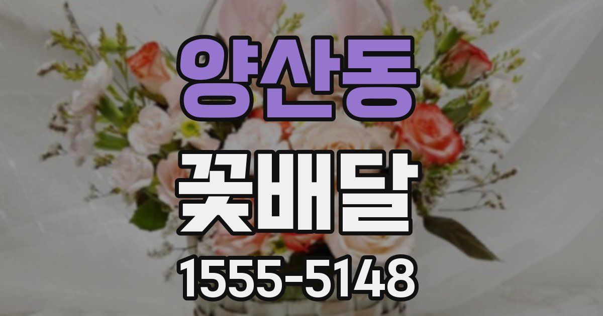 양산동 꽃배달