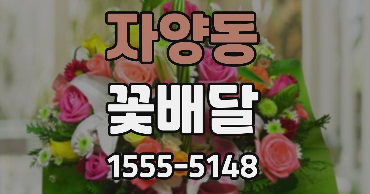 자양동 꽃배달