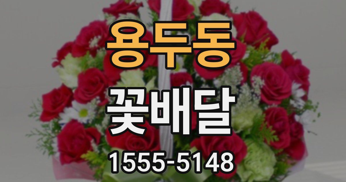 용두동 꽃배달