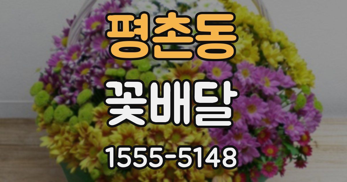평촌동 꽃배달