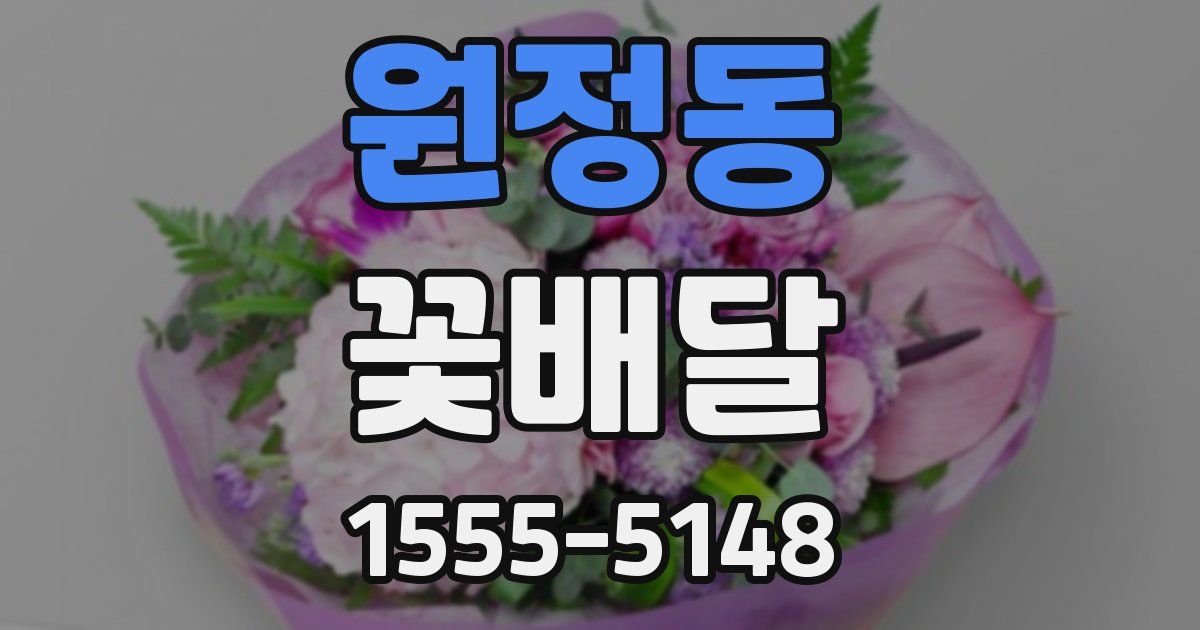 원정동 꽃배달