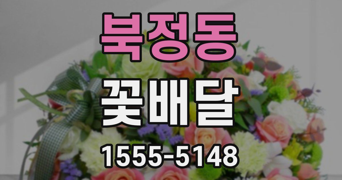 북정동 꽃배달