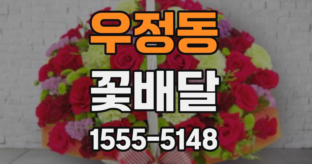 우정동 꽃배달