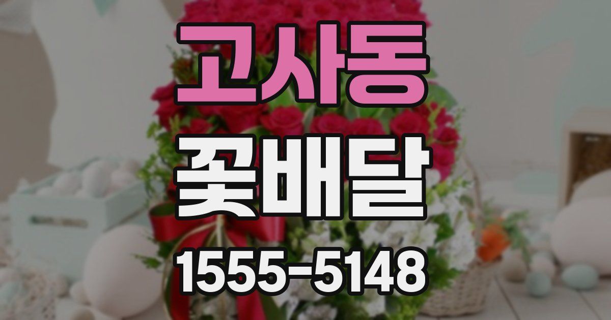 고사동 꽃배달
