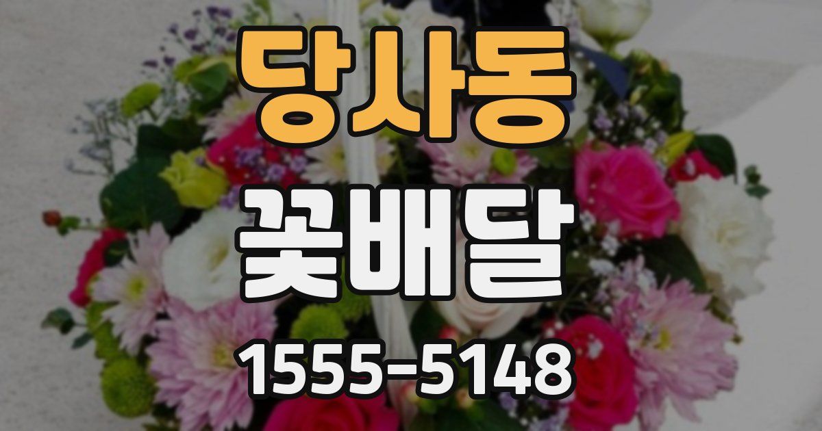 당사동 꽃배달