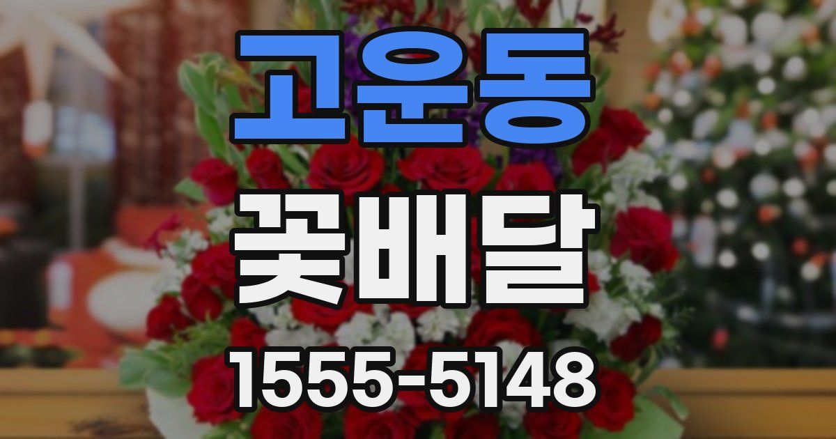 고운동 꽃배달