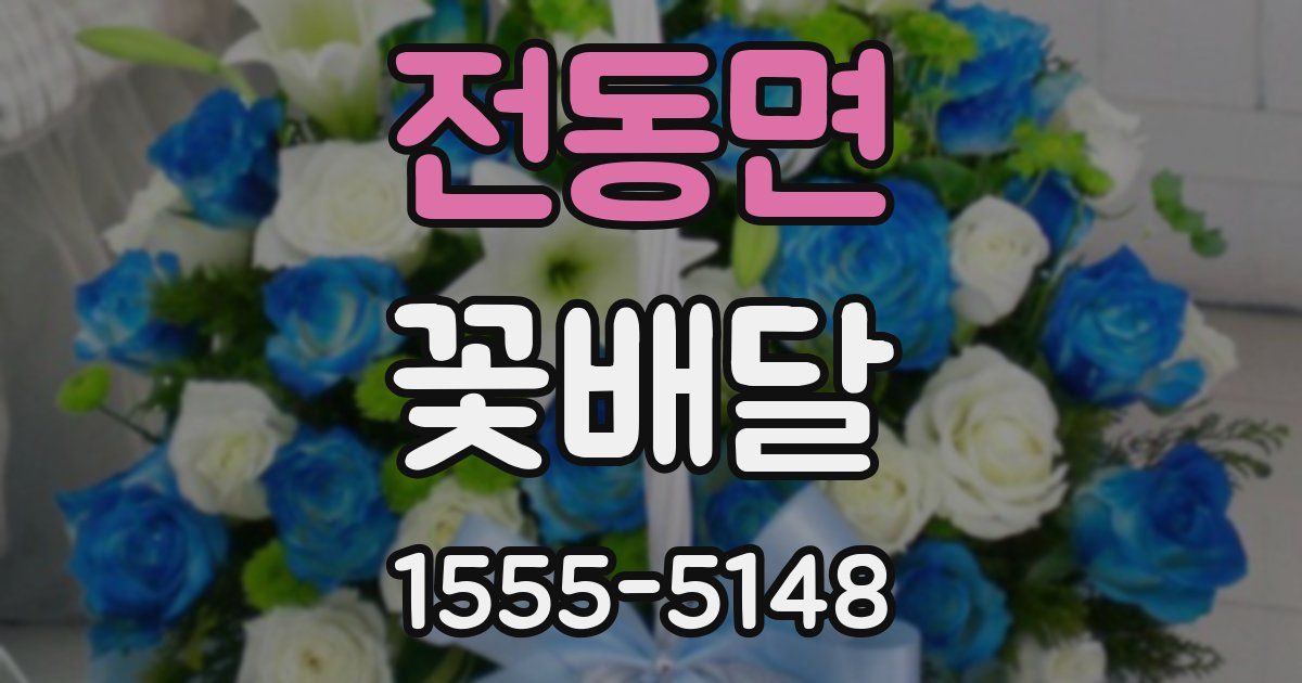전동면 꽃배달