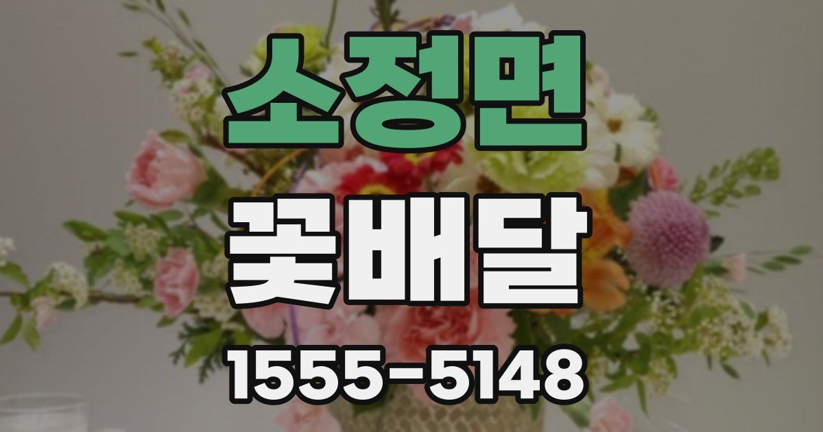 소정면 꽃배달