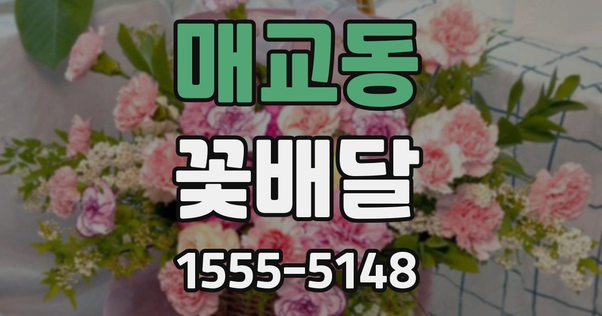 매교동 꽃배달
