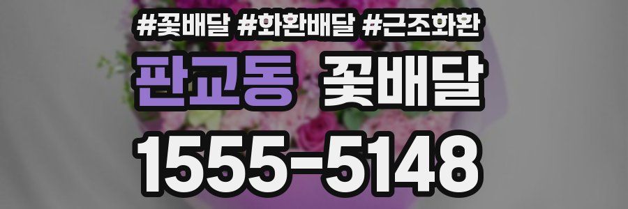판교동 꽃배달