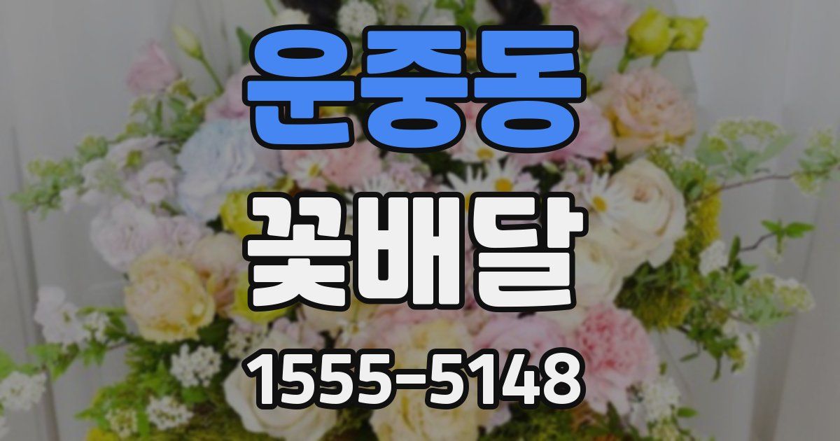 운중동 꽃배달